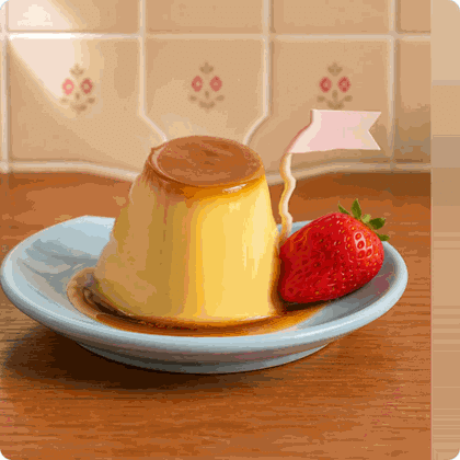 Kissaten food wobble animation sample