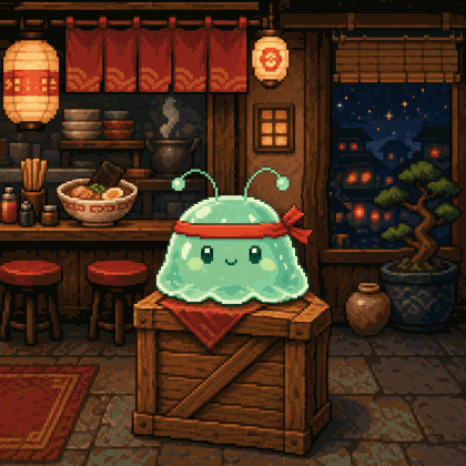 Pixel art wobble animation sample