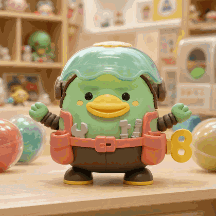 Vinyl toy wobble animation sample